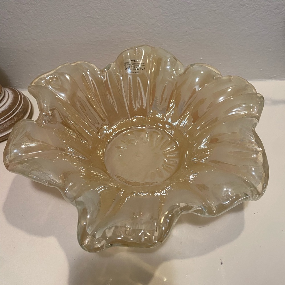 Gorgeous Murano Style Glass Centerpiece